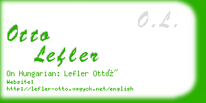 otto lefler business card